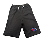 Short Coton Noir Champion Grand Logo Brodé Taille S 3 Poches
