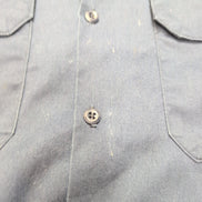 Chemise Dickies 2XL Bleu Marine Workwear Poche Stylo Vintage manches longues