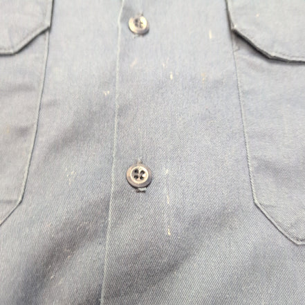 Chemise Dickies 2XL Bleu Marine Workwear Poche Stylo Vintage manches longues