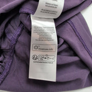 Haut Naf Naf Femme Taille S Violet Cache-Cœur 70% Modal Manches Longues Neuf