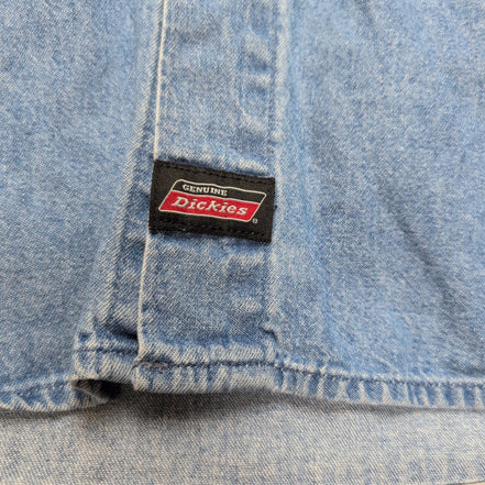 Chemise Dickies XL Jean Bleu 100% Coton Made in Nicaragua manches longues