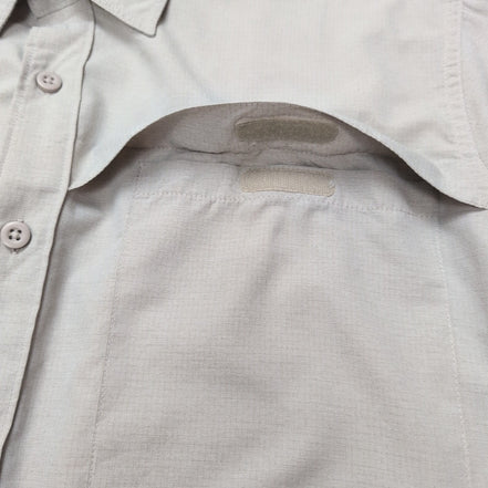 Chemise Wrangler Manche Courte Crème Nylon Taille L Deux Poches