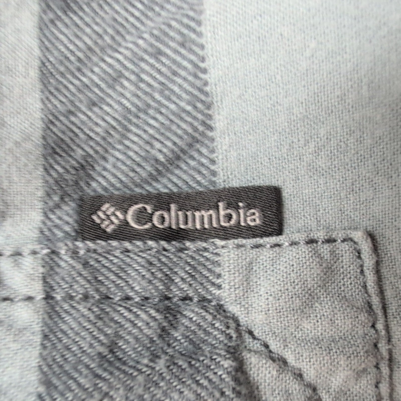 Chemise Columbia Omni Wick L Gris Rayures Manches courtes 100% Coton
