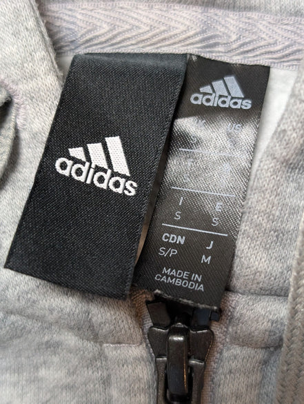 Veste à capuche Adidas Full Zip Gris Taille S Hoodie Sportswear Training