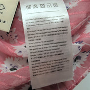 Robe Cubic S Rose Marguerites Manches Courtes Neuve Étiquette