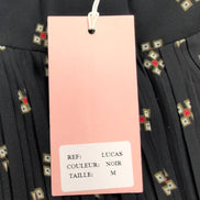 Mini Jupe Femme Grace & Mila Lucas Taille M Noire Plissée Dentelle Neuve