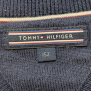 Pull Col Rond Tommy Hilfiger Bleu Marine Logo Géant Femme - Taille XS