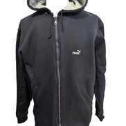 Veste Puma Hoodie Bleu Marine Made in USA Taille XL Épaisse Chaude Zippé Vintage
