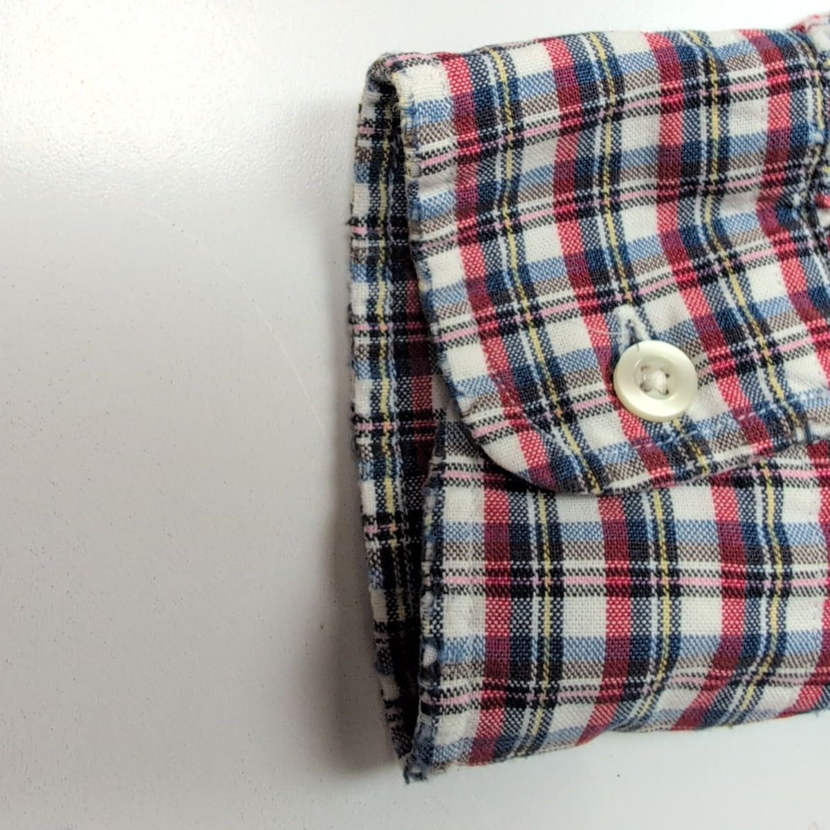 Chemise Ralph Lauren Blake S Carreaux Rouge Bleu Logo Brodé manches longues