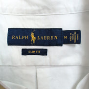 Chemise Shirt Ralph Lauren Blanche Slim Fit Button Down Manches Courtes M