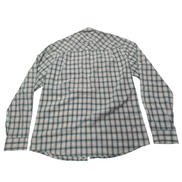 Chemise L.L. Bean Nylon kaki à carreaux taille M #142e