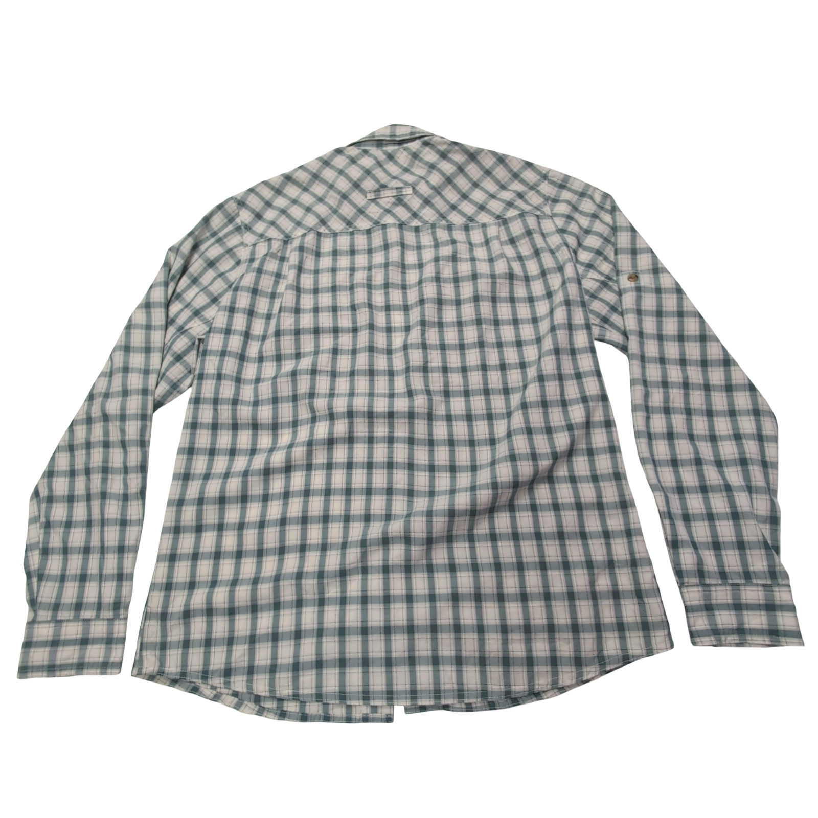 Chemise L.L. Bean Nylon kaki à carreaux taille M #142e