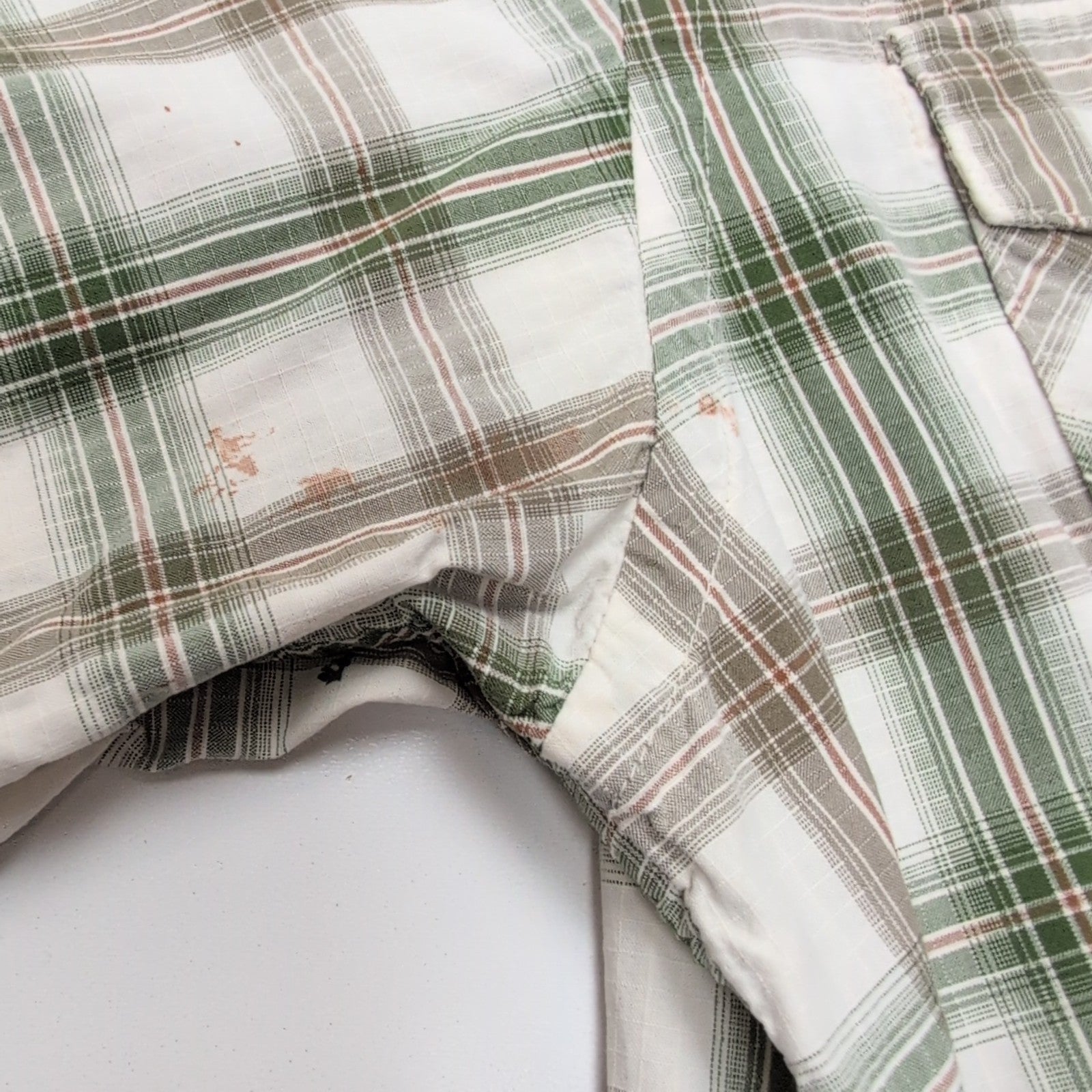 Chemise Patagonia S M Western Vert Carreaux Coton 2 Poches manches longues