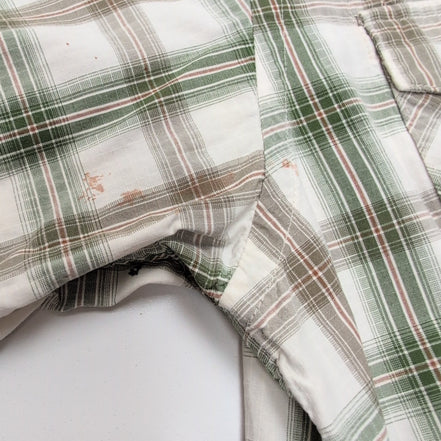 Chemise Patagonia S M Western Vert Carreaux Coton 2 Poches manches longues