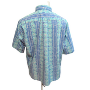 Chemise Hawaïenne Kahala Made in Hawaii Coton Bleu Floral XL