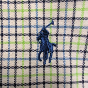 Chemise Ralph Lauren L Classic Fit Carreaux Bleu Vert Oxford Button Down Shirt