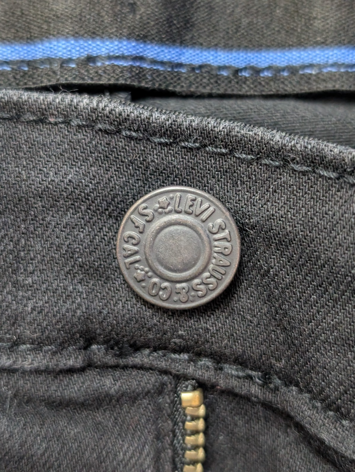 Jean Levi's 502 Femme Noir Ultra Stretch W26 T34 - Taille Réglable