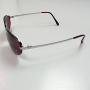 Lunettes de soleil Y2K Ovales Métal Chrome Détail Cœur Strass