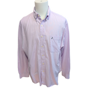 Nautica chemise lilas classic fit logo noir taille XL XXL
