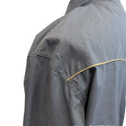 Chemise Western Ely Cattleman 2XL Bleu effet jean Guitare Boutons Pression