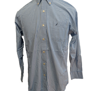 Chemise Nautica à Rayures Bleues & Blanches - Taille M