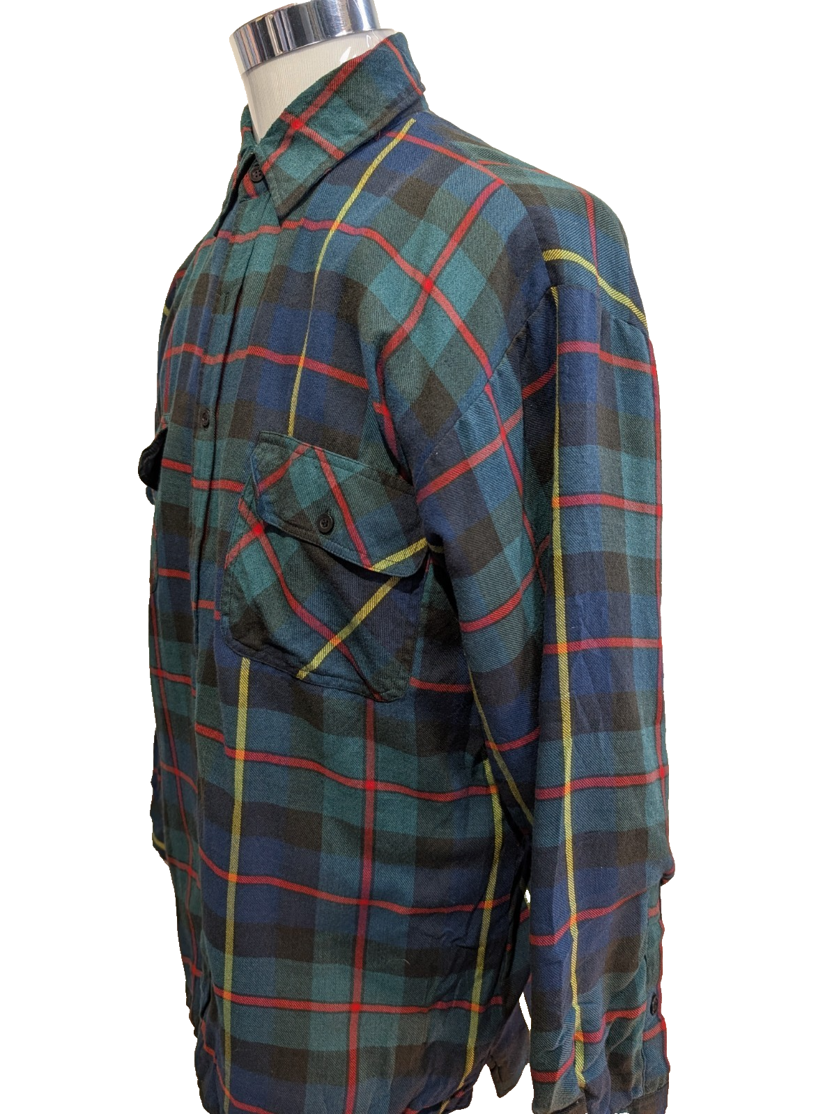 Coleman Outdoors Surchemise Matelassée Flanelle T.M Veste Carreau Vert Bleu |244