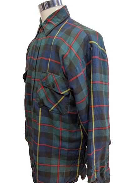 Coleman Outdoors Surchemise Matelassée Flanelle T.M Veste Carreau Vert Bleu |244