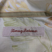Chemise hawaïenne lin Tommy Bahama manches courtes taille M #725 hawaienne