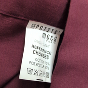 Chemise Les Petits Mecs Paris 14 Ans Neuve Étiquette Bordeaux Manches longues