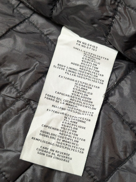Blouson Veste Levis Homme S Laine Épaisse Matelassée Capuche Noire 4 Poches