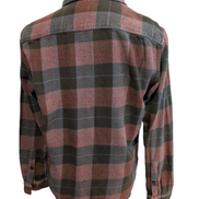 🏔️ Chemise PATAGONIA Flanelle Bio S Carreaux Rouge Marron |295S