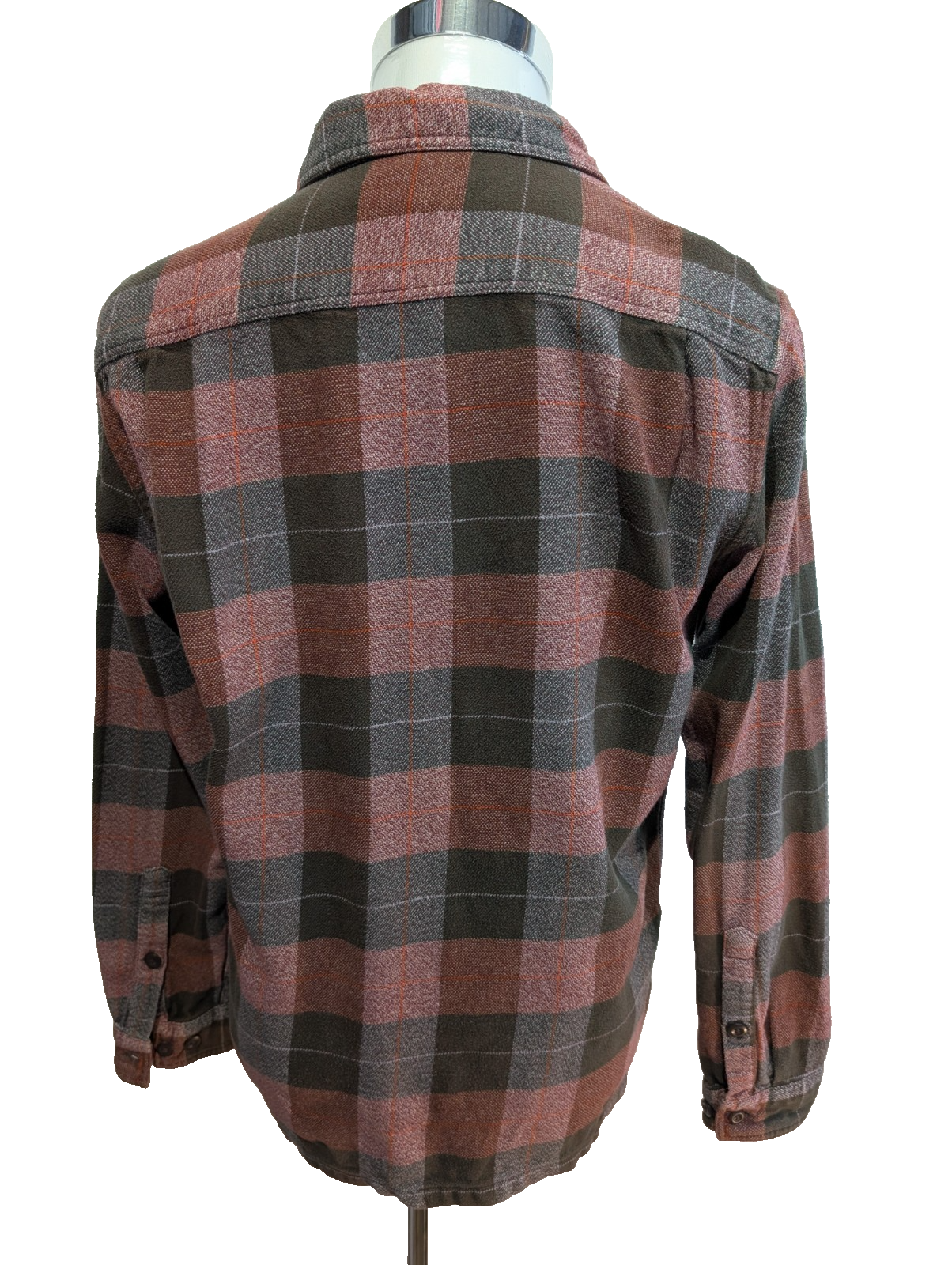 🏔️ Chemise PATAGONIA Flanelle Bio S Carreaux Rouge Marron |295S