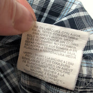 Chemise Wrangler modèle Cool River carreaux bleu marine et blanc 3XL