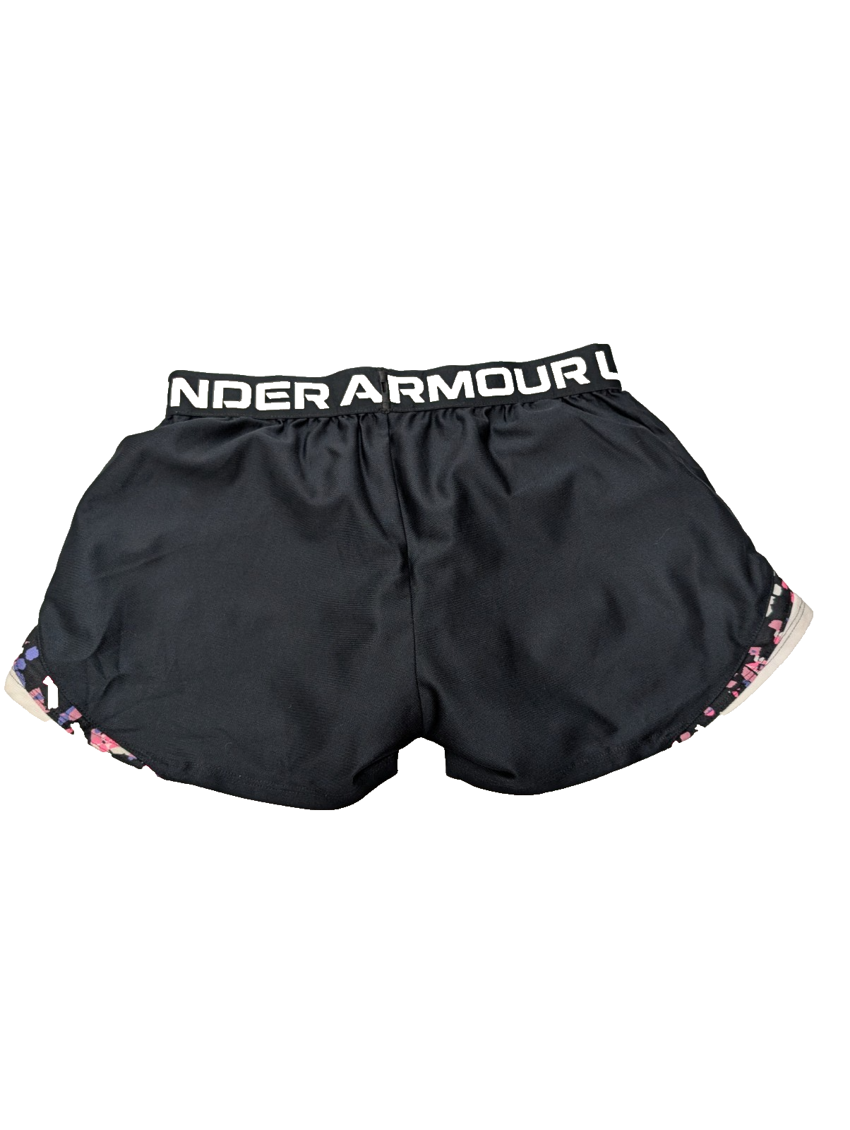 Short de sport Under Armour HeatGear Noir & Rose - Femme Taille L
