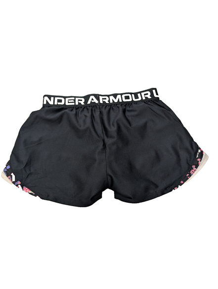 Short de sport Under Armour HeatGear Noir & Rose - Femme Taille L