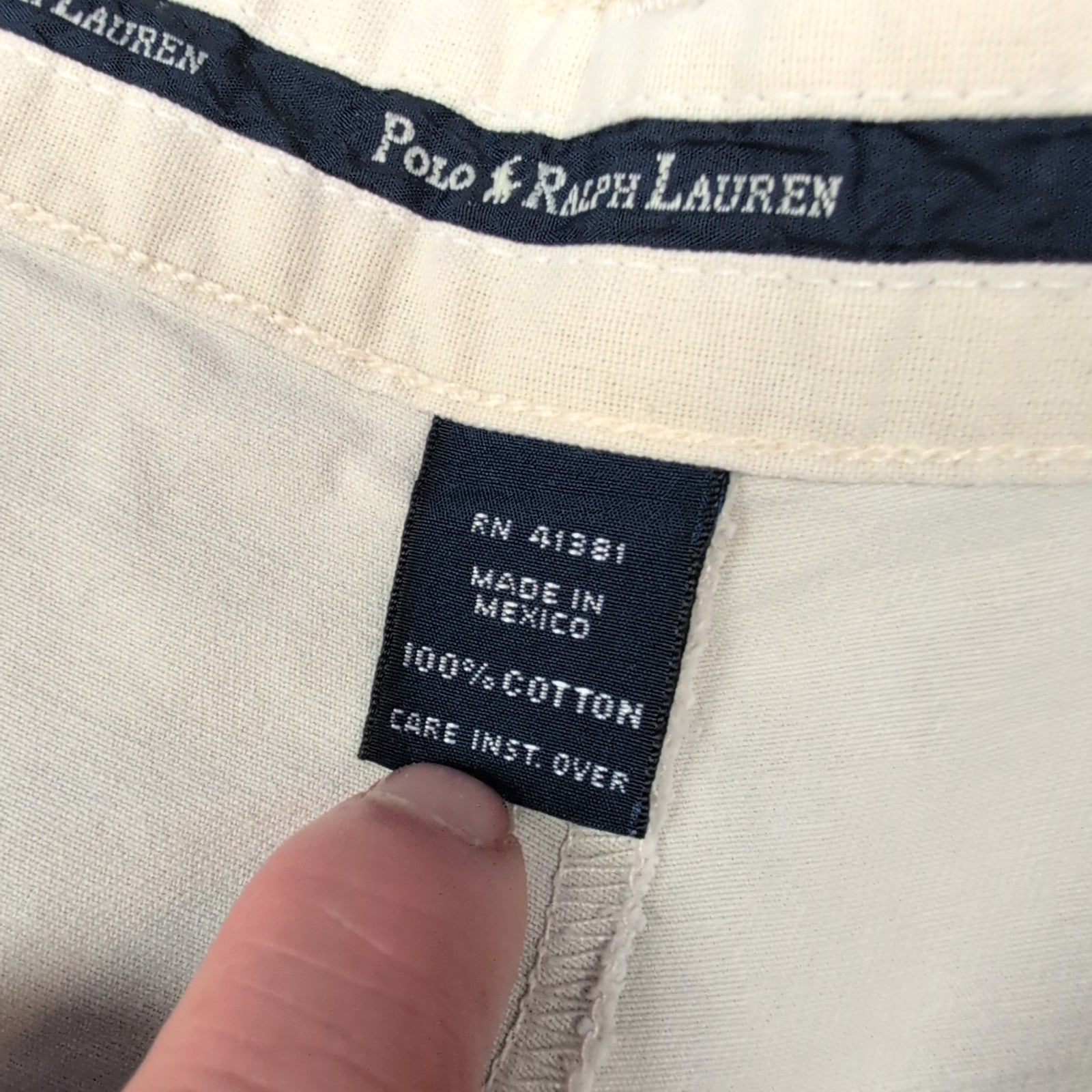 Pantalon chino Polo Ralph Lauren crème taille W42xL32 FR42 #41cr