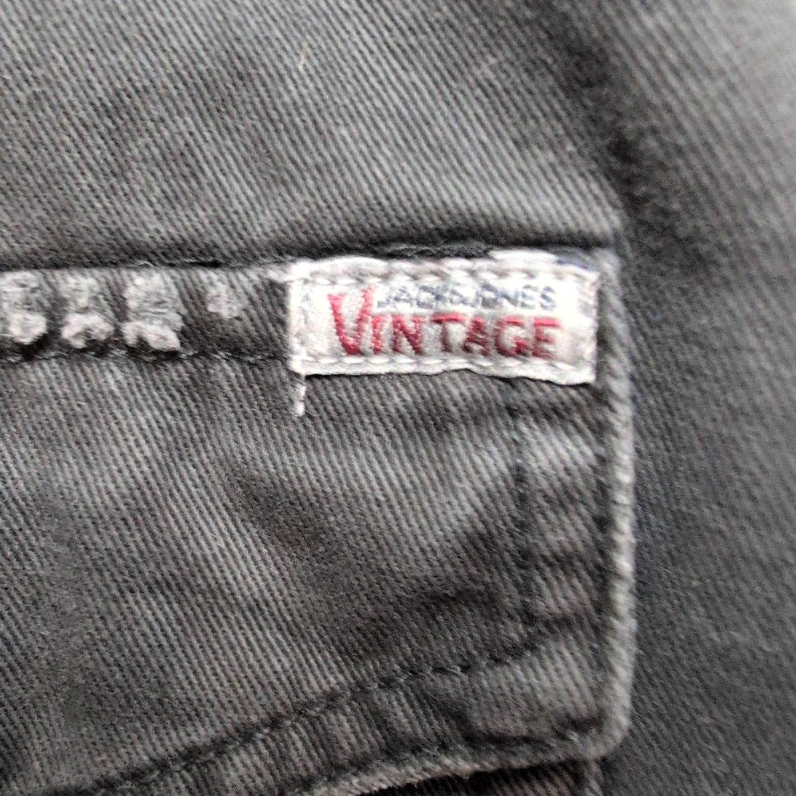 Chemise Jack & Jones Vintage Western Noir Style Vintage Jean Fin Taille S
