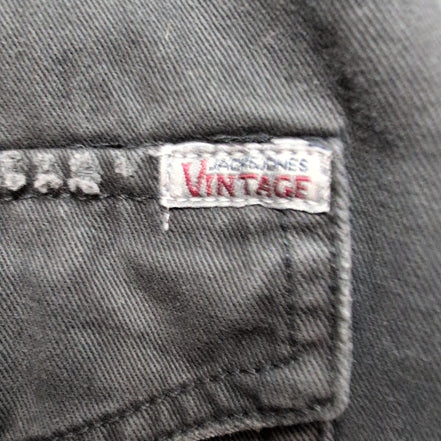 Chemise Jack & Jones Vintage Western Noir Style Vintage Jean Fin Taille S