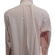 CHEMISE Ralph Lauren Homme L/XL CLASSIC FIT Rose Poudré Logo Marron Poche