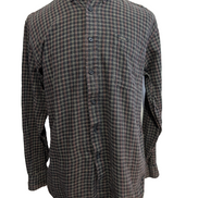 ⚫ Chemise CHAPS Flanelle Coton Tartan Sombre M |296S