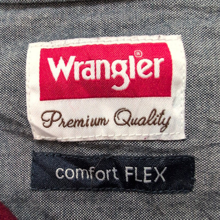 Chemise WRANGLER Bordeaux FLEX avec Poches Manches Longues - Taille S