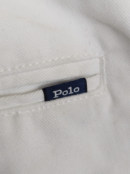 Pantalon Chino POLO RALPH LAUREN Blanc Pur ❄️ Taille W40 (48 FR) ❄️ Luxe