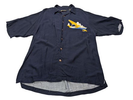 Chemise hawaïenne Wingo avion planeur manches courtes taille L