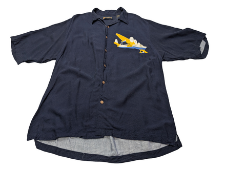 Chemise hawaïenne Wingo avion planeur manches courtes taille L