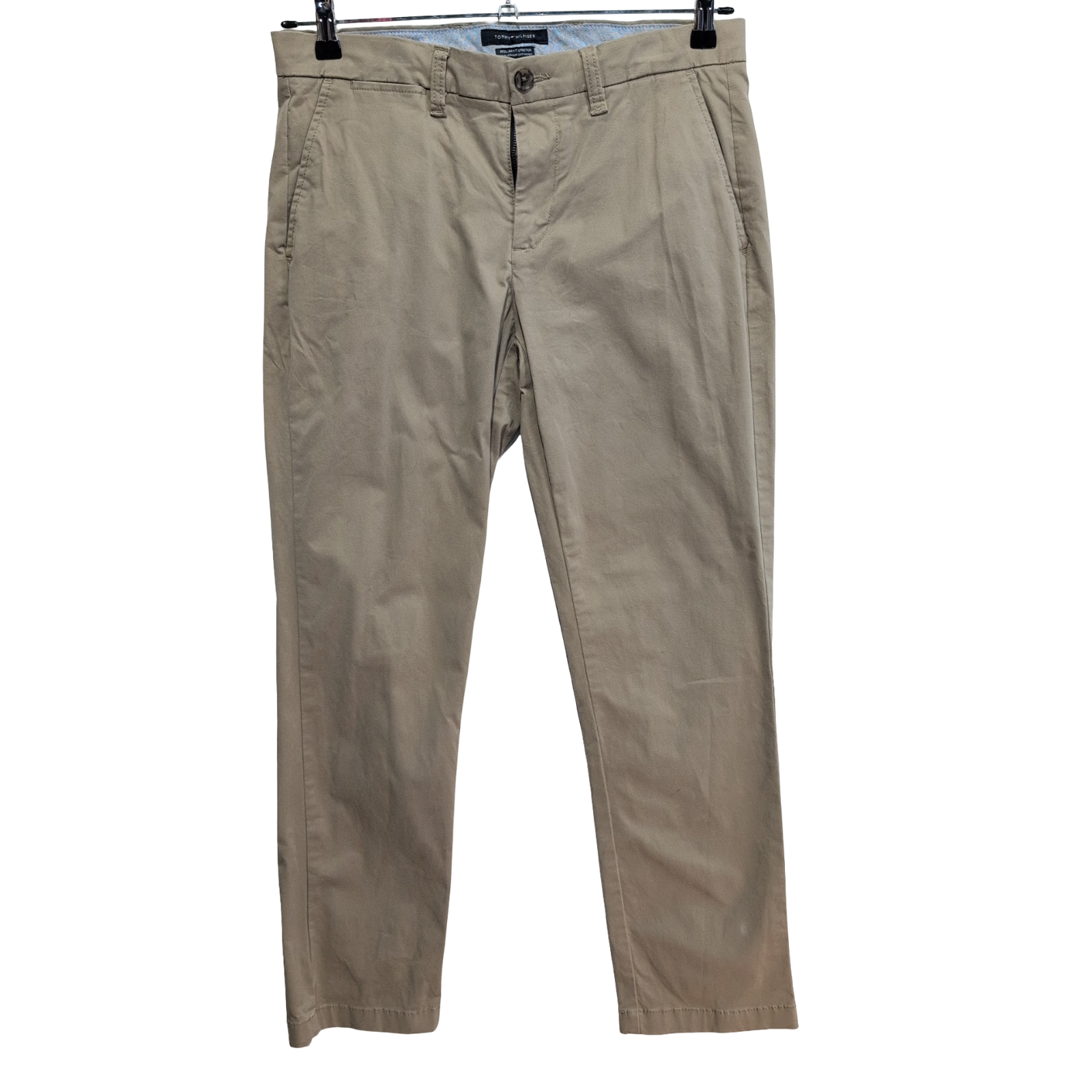 Pantalon chino Tommy Hilfiger stretch beige taille W30xL30 FR40 #54ct