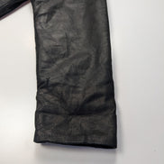 Manteau cuir noir mi-long Isik Leder taille XXL #9c