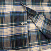 Chemise manches courtes L.L. Bean bleu marine à carreaux taille XL