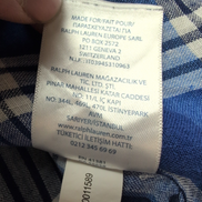 Chemise Ralph Lauren Lin S Carreaux Bleu Blanc Philippines manches longues