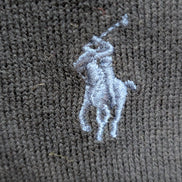 Pull Polo Ralph Lauren Bleu Marine Logo Bleu - 100% Coton Pima - Taille S - NEUF