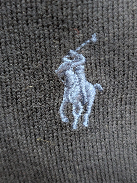 Pull Polo Ralph Lauren Bleu Marine Logo Bleu - 100% Coton Pima - Taille S - NEUF